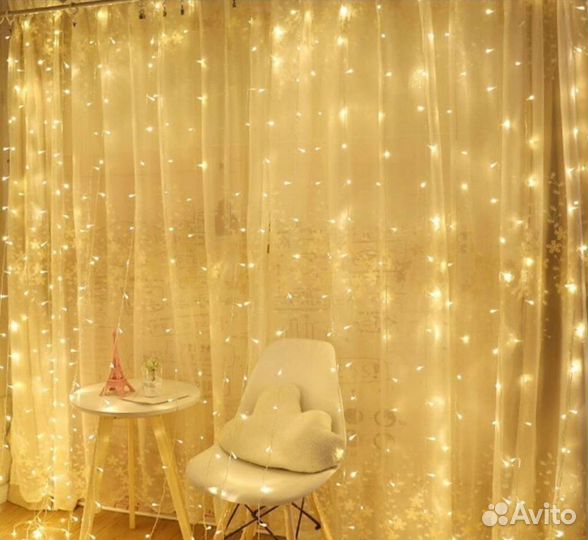 Гирлянда штора