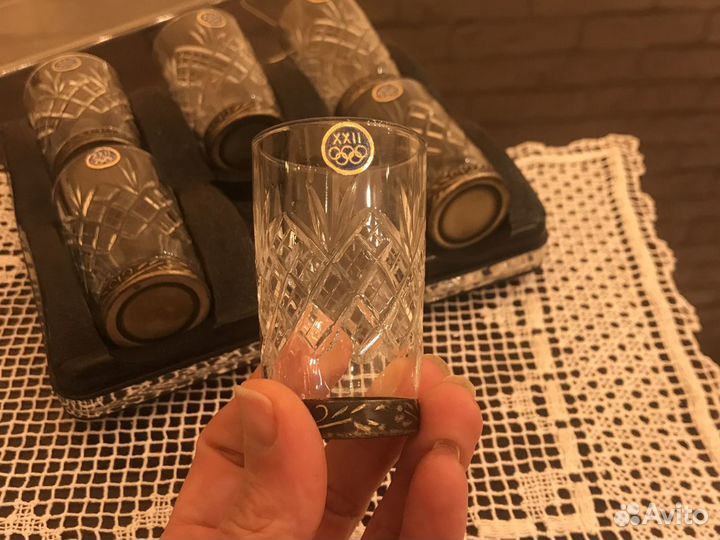 Хрустальные стопки Олимпиада 80