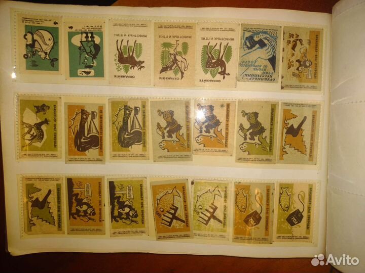 Этикетки для спичечных коробок более 700 шт