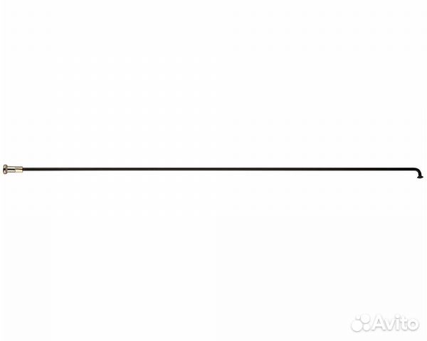 Спица с латунным ниппелем 252 мм сталь чёрная