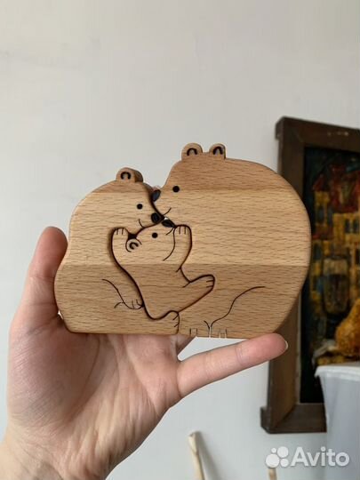 Пазл 3 медведя