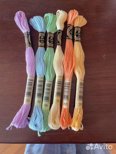 Мулине дмс 6 шт