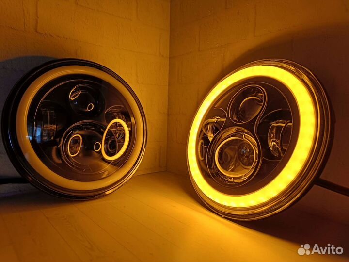 Светодиодные LED фары на Ниву 2шт