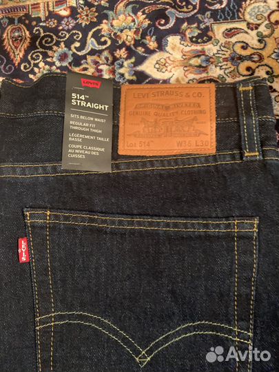 Джинсы levis 514 premium W36L30 pakistan