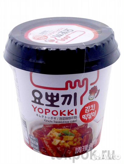 Токпокки (рисовые клецки) Yopokki с соусом кимчи