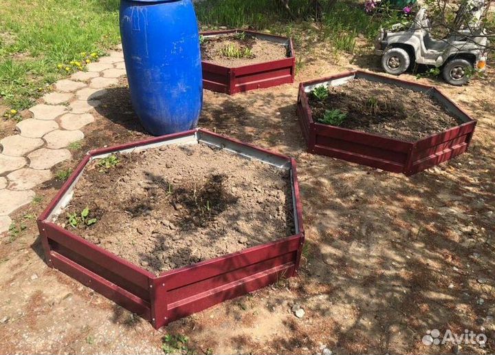 Грядка оцинкованная 1м х 1м х 22см