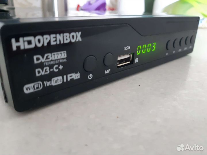 Набор тв приставка, антенна, провода