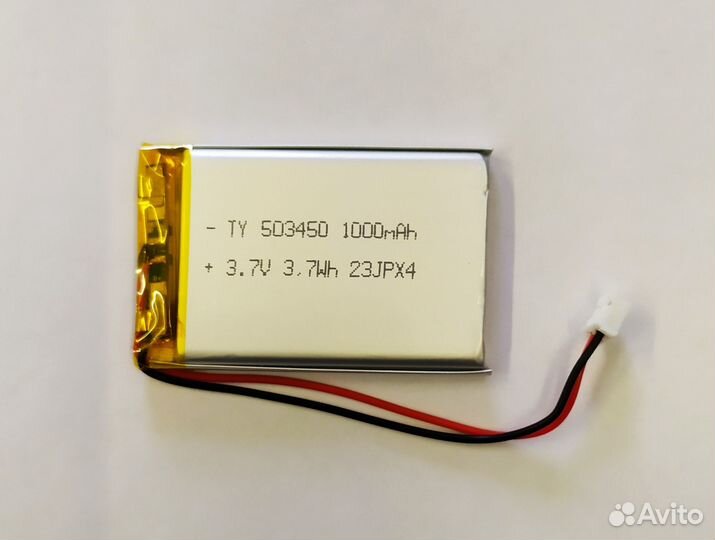Аккумулятор литий-полимерный LP503450 3,7V 1000mAh