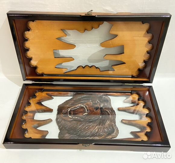 Нарды ручной работы со стеклом