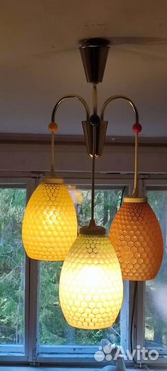 Люстра винтаж СССР из ГДР ананас