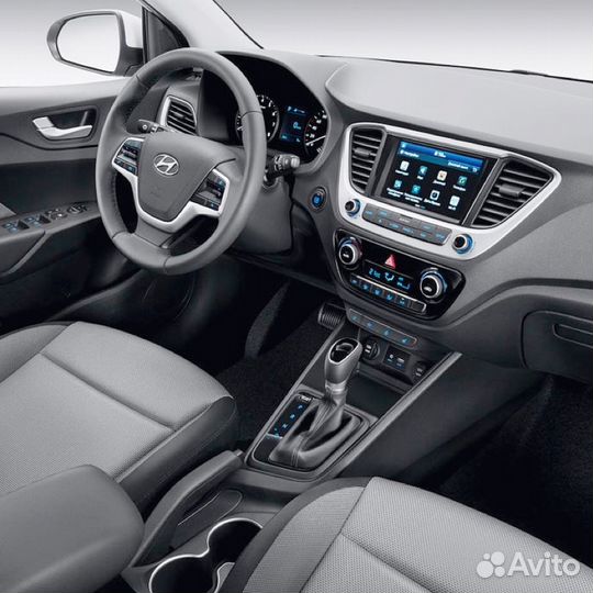 Переходная рамка 2DIN Hyundai Solaris 2