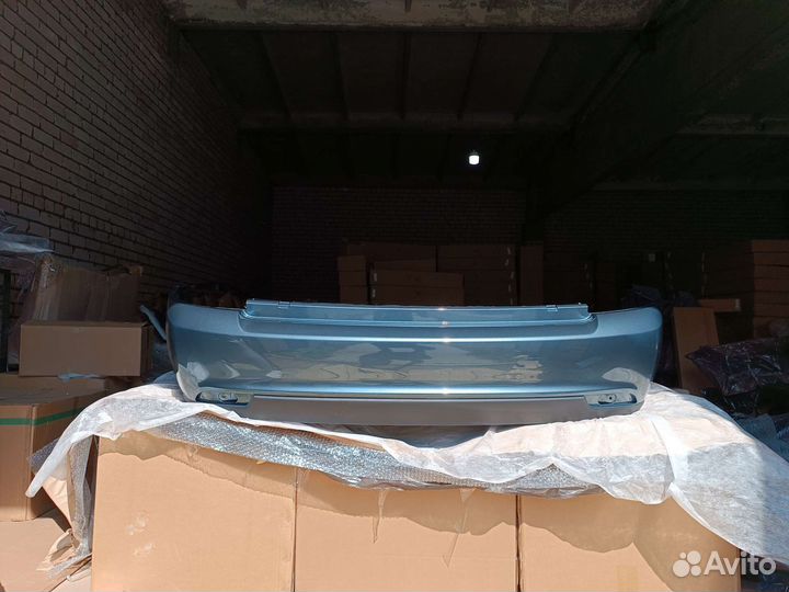 Бампер задний Лада приора седан серо сине зеленый