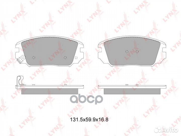 Колодки тормозные дисковые перед BD3629 LYN