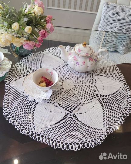 Скатерть вязаная