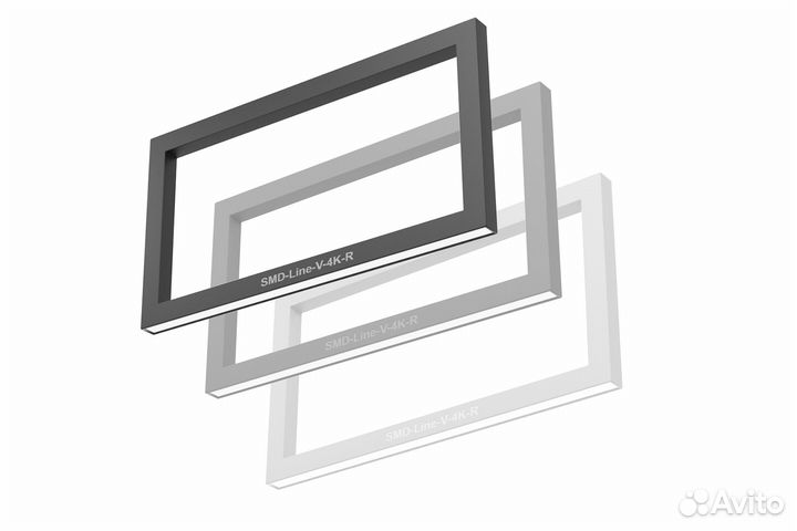 Светодиодный светильник Прямоугольник 40W 500х1000