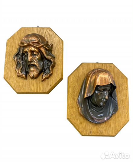 Барельефы Иисус Христос и Пресвятая Богородица