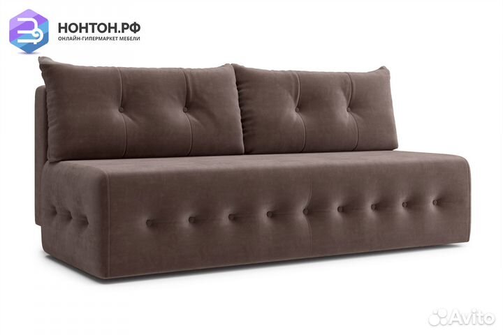 Диван еврокнижка Сити коричневый