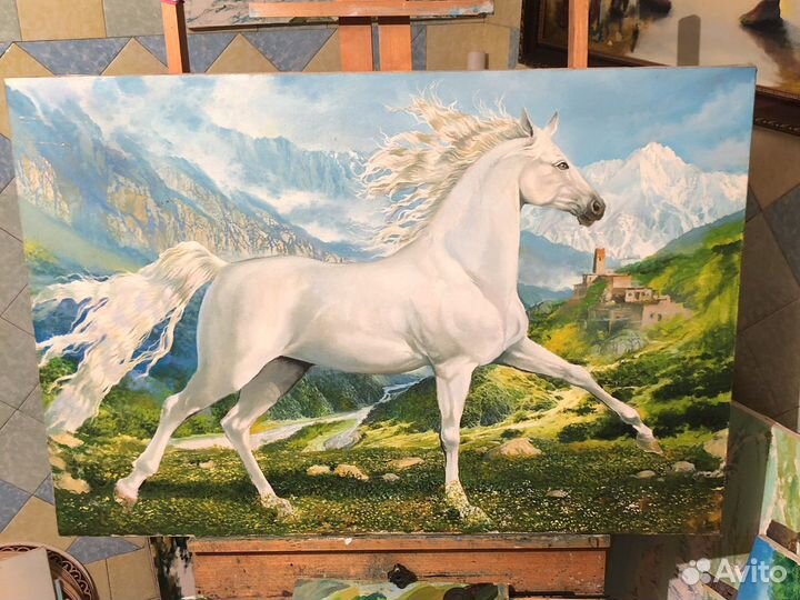 Картина маслом на холсте пейзаж