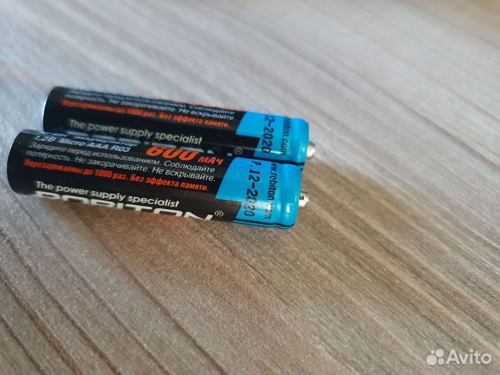 Аккумуляторные батарейки мизинчиковые ааа