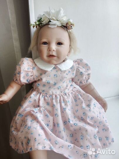 Кукла Реборн силиконовая девочка 50 см с одеждой