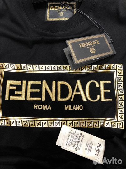 Футболка Fendi x Versace коллаб 2022 р.S,M