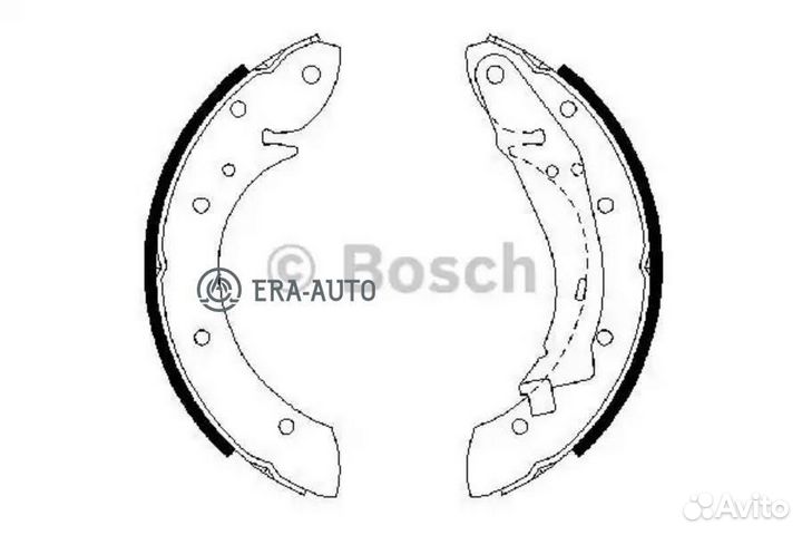 Bosch 0986487552 Колодки тормозные барабанные