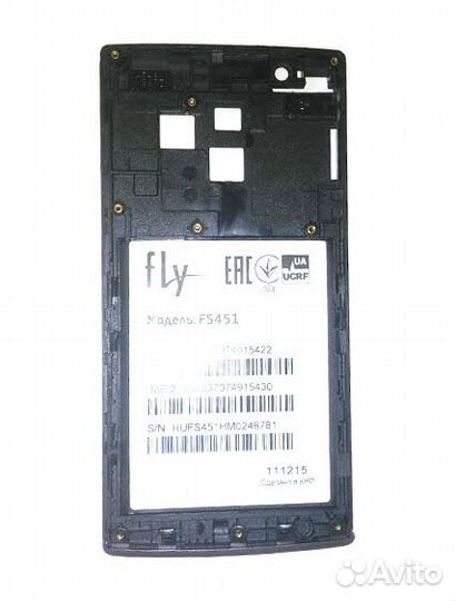 Рамка дисплея Fly FS451, чёрный (Б/У)