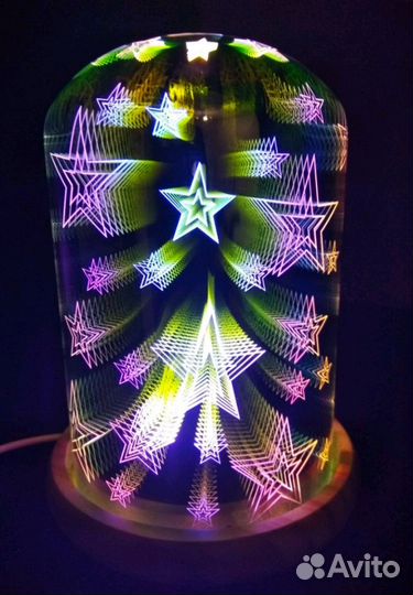 Ночник с эффектом 3D (3Д), светильник, лампа