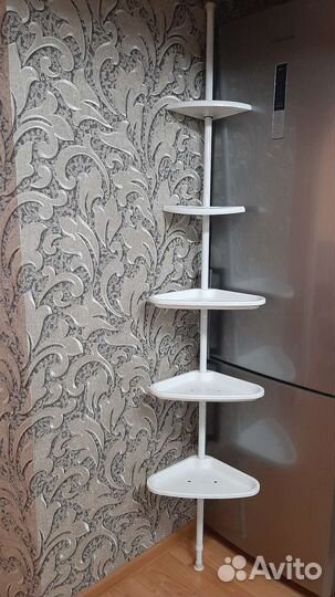 Полка для ванной, душа, бани угловая