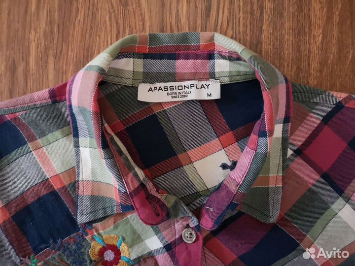 Рубашка с вышивкой женская, размер 46-48 (М)