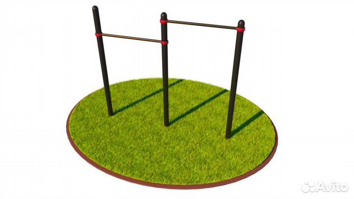 T-002 Турник классический двойной D108 пластик