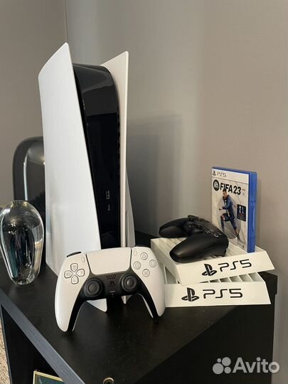 Sony playstation 5 с дисководом 2 геймпада