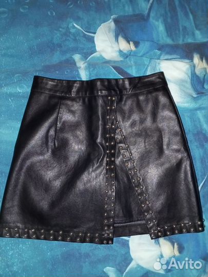 Кожаная юбка