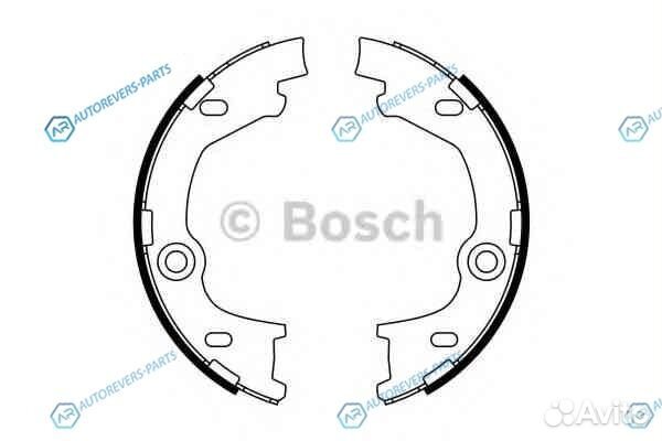 0 986 487 777 Колодки тормозные барабанные зад