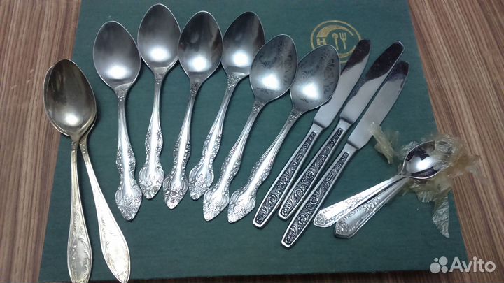 Столовые ложки, нержавейка. Чайные ложки, нерж