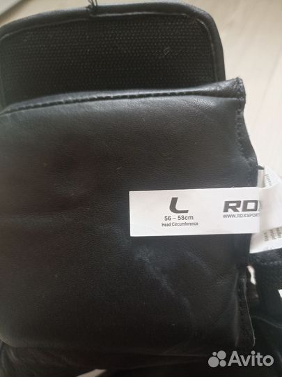 Кожаный боксерский шлем RDX