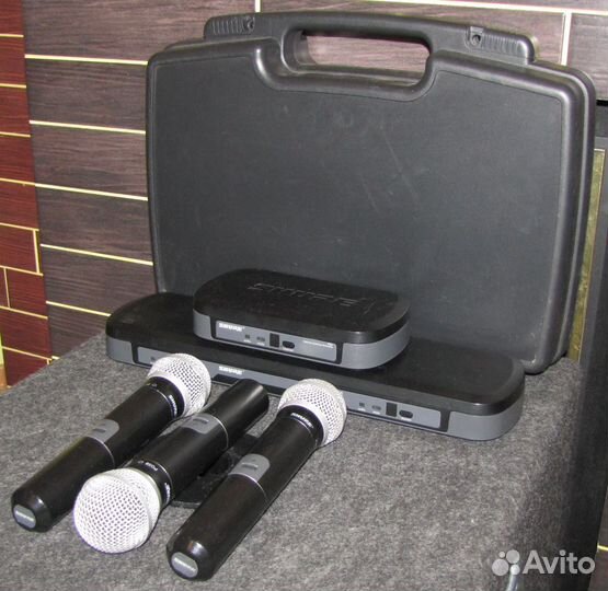 Микрофоны Shure PGX 58 GLX 3шт Вокал радио Pro