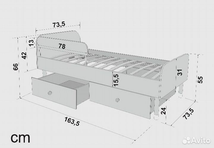 Кровать детская