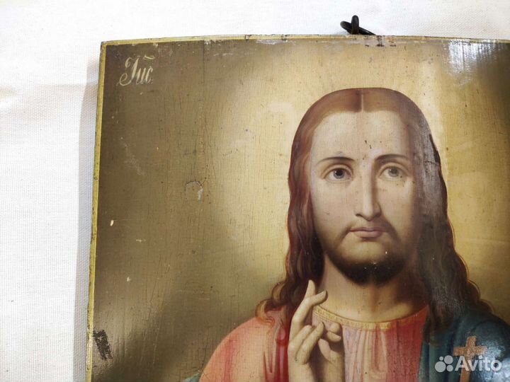 Старинная Икона Господь Вседержитель