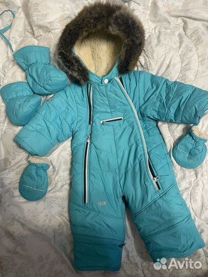 Детский зимний комбинезон/конверт 74р-р