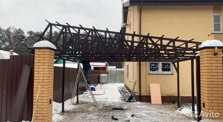 Навесы прямые