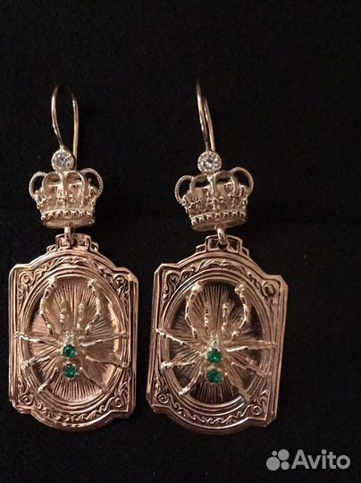 Серьги золотые