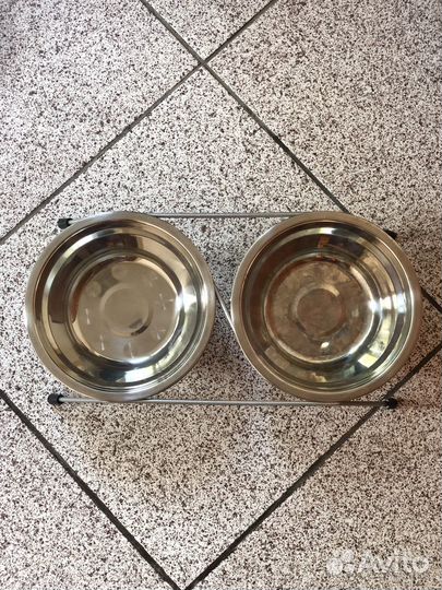 Миска металлическая для кошек/собак