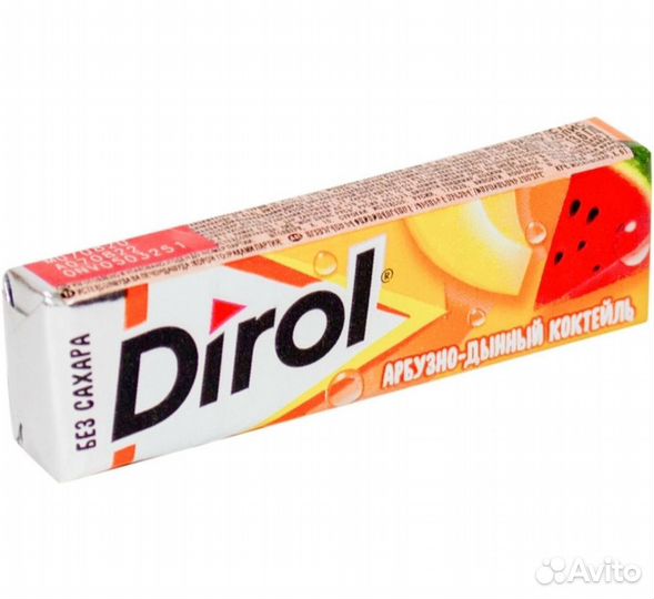 Жевательная резинка Dirol Cadbury Арбузно-дынный