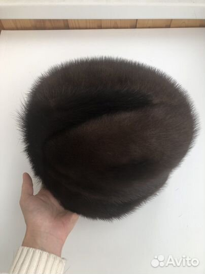 Меховая норковая шапка новая р.55