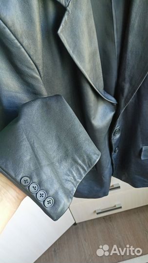 Кожаная куртка мужская 54-56