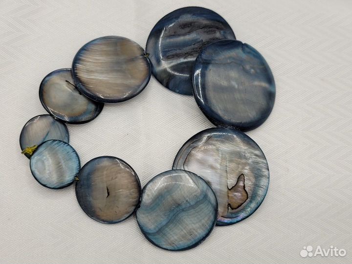 Бижутерия Браслет на резинке Перламутр 15-30 мм