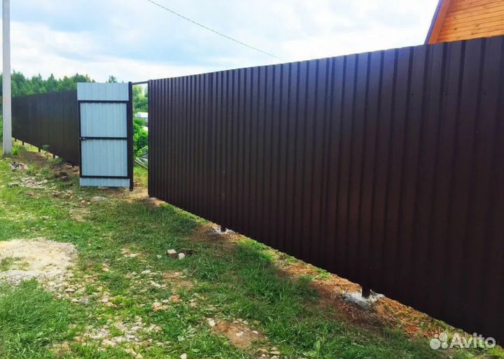 Ворота откатные из металла