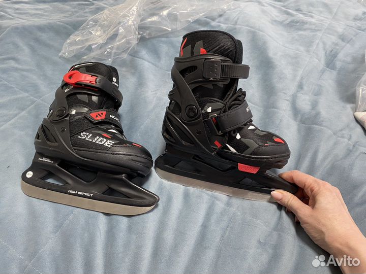 Коньки детские раздвижные 26