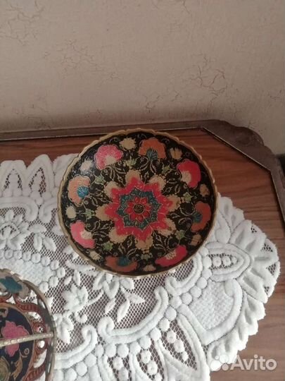 Ваза (конфетница) латунь Индия